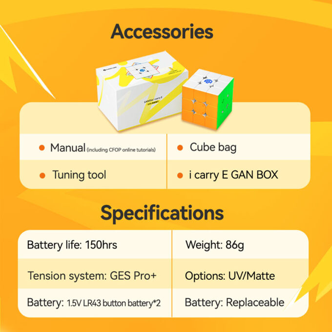 GAN 356 i Carry E 3x3 Bluetooth Smart Cube