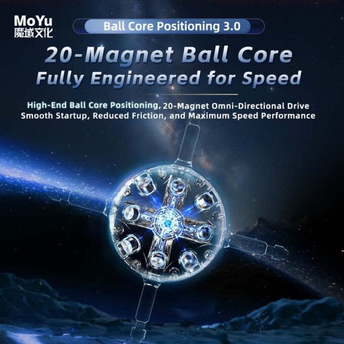 MoYu WeiLong WRM V11 3x3 Maglev 20 Aimants Ball-Core UV