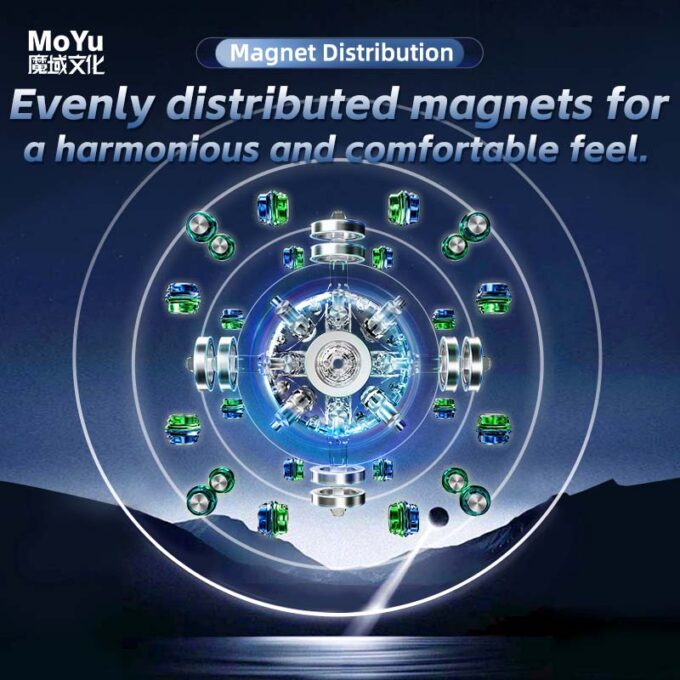 MoYu WeiLong WRM V11 3x3 Maglev 20 Aimants Ball-Core UV