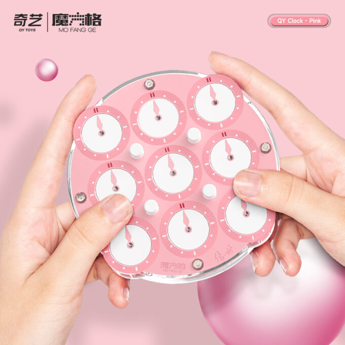 Qiyi Clock Magnétique Pink